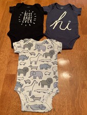 USED Lot Of 3 Carters One Pieces. 3 Months. BC