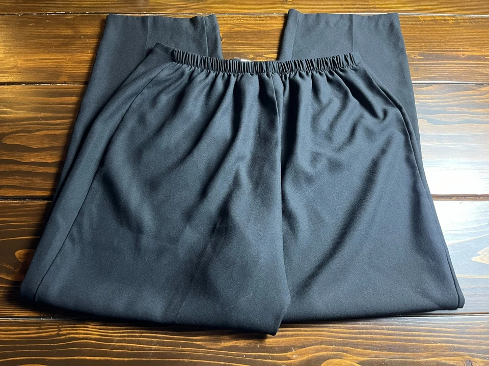 Pantalones Kathie Lee, para mujer talla grande 18W, negros, pantalones de vestir Foto 2 de 4