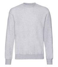 Fruit Of The Loom Plain Jumper Sweatshirt NO LOGO S-M-L-XL-XXL-3XL-4XL-5XL