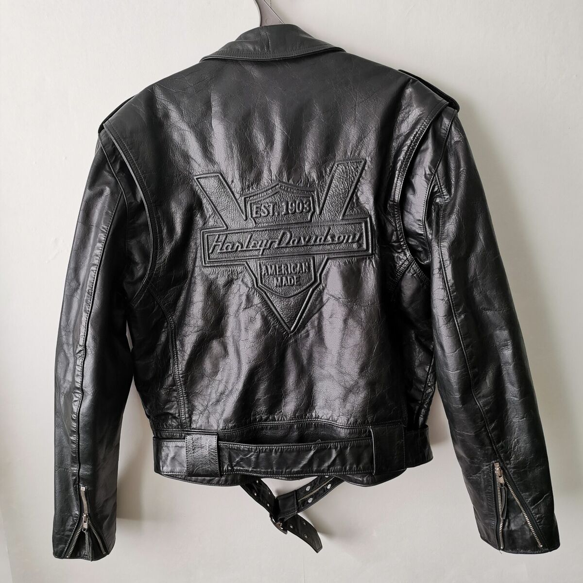 Vintage 80s 90s Harley Davidson Authentic Leather Biker Vintage 80s 90s Harley Davidson Authentic Leather Biker