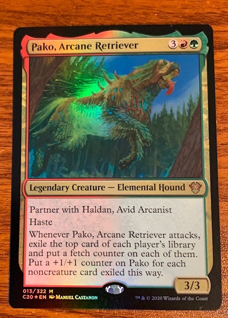 2020 Mtg Magic the Gathering Commander 2020 Foil Pako,Arcane