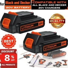 2Pack 3.8 AH Lithium Battery For BLACK AND DECKER 20 Volt LBXR20 LB20 LBX20 New