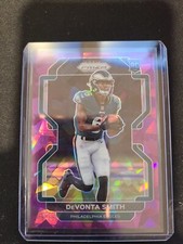 2021-22 Prizm Football Devonta Smith Philadelphia Eagles Purple Cracked Ice /225