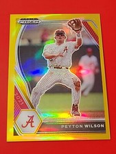 Peyton Wilson 2021 Prizm Draft Picks Gold Prizm  2/10 , Alabama , Royals