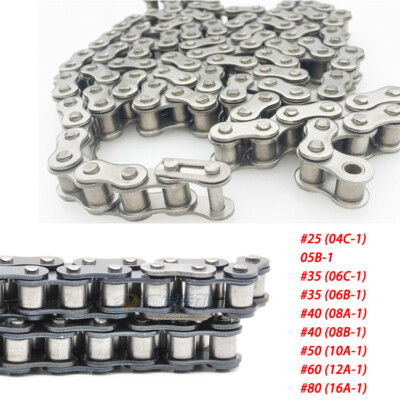Simplex Roller Chains 04C, 05B, 06B, 06C, 08B, 10A, 12A, 16A Transmission Chain