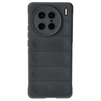Handyhülle für Vivo X90 Pro Bizon Silikon Case Cover Futeral Hülle Tasche Grau
