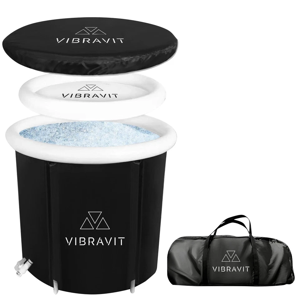 Bañera de hielo inflable y inmersión en frío - Bañera portátil con aislamiento de 5 capas Foto 2 de 4