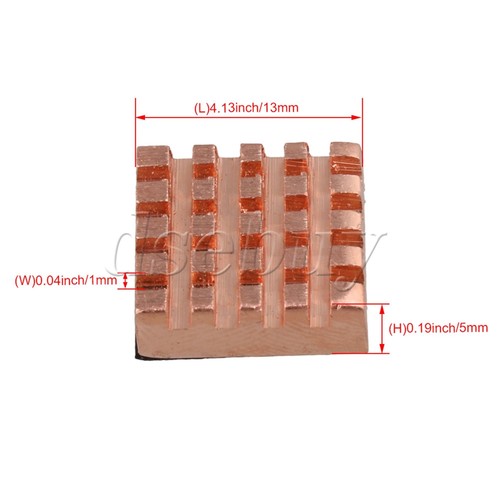 Dissipateur de chaleur 24 pièces en métal à mémoire de forme 0,5 cm fin dissipateur thermique refroidisseur pour ordinateur - Photo 3/8