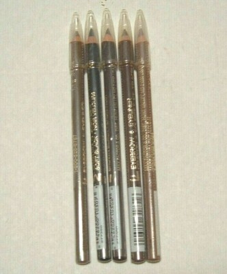 2-(TWO) MAX FACTOR EYEBROW & EYELINER PENCILS available shade SOFT BLACK