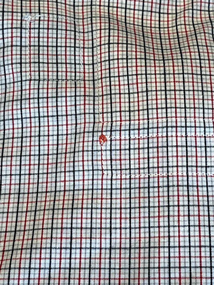 Sovereign Code Mens Long Sleeve Black Red Plaid Button Up Down Shirt Size M - Image 4 of 4