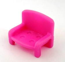 Vintage Polly Pocket Accessory Part Accessory / Sofa Armchair Pink