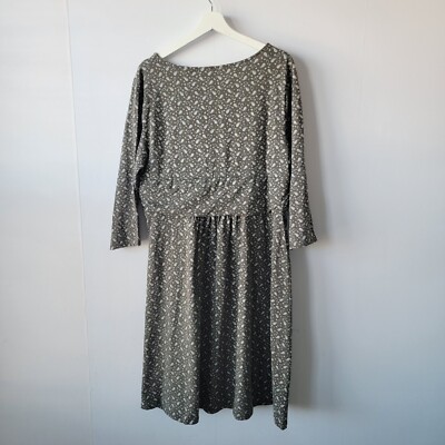 Lands' End Twist Front Fit & Flare Dress women sz 18 ScoopNeck 3/4length sleeves | eBay Lands' End Twist Front Fit & Flare Dress women sz 18 ScoopNeck 3/4length sleeves | eBay
