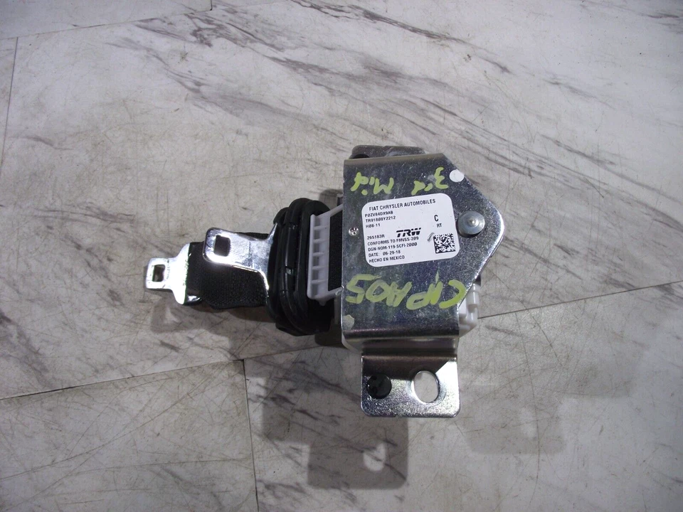 2ND ROW CENTER SEAT BELT RETRACTOR, FITS 2011-20 DODGE CARAVAN (C1PA05) Foto 3 de 4