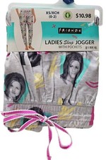 Friends TV Series Women's Sleep Jogger Pajama Pants Pockets NWT X-SMALL 0-2 
