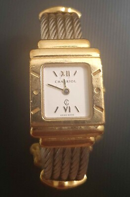 PHILLIPE CHARIOL 14k gold plate on stainless steel women's ladies vintage watch