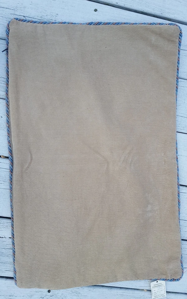 Новый ~ Aubusson такса вышивка подушка чехол шерсти 26 x 17 дюймов - Изображение 4 из 4