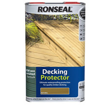 Ronseal Wooden Garden Decking Protector Natural 5L Ultimate Waterproofing