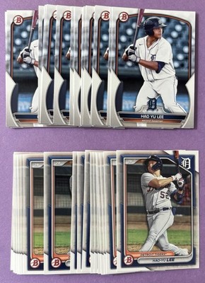 (50) 2023-2024 Bowman Hao-Yu Lee Card Lot - Detroit Tigers Rookie RC