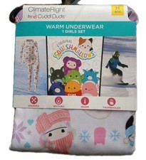 ClimateRight By Cuddl Duds Pajamas Girls Size M 8/10 Thumbholes