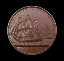 1815 THE SURRENDER OF NAPOLEON 41mm MEDAL - BY WEBB & BRENET