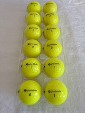TaylorMade Distance Yellow Golf Balls - one dozen taylor 12