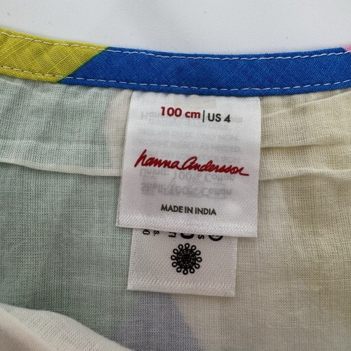 Hanna Andersson Girls Size 4 (100) Colorful Geometric Print Sleeveless Dress - Picture 6 of 8