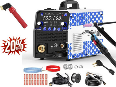 250Amp MIG Welder TIG Torch Included 120V/240V RBM2500 PRO