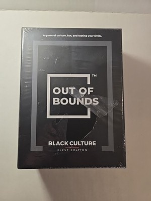Out of Bounds Black Culture Card Game First Edition New Sealed Taboo Style Party