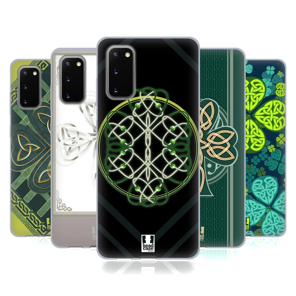 HEAD CASE DESIGNS CELTIC SHAMROCK SOFT GEL CASE & WALLPAPER FOR SAMSUNG PHONES 1 - Image 1 of 4