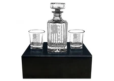 Rogue River Tactical Veteran Tattered Flag American USA Patriotic Whiskey Dec...