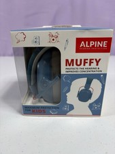 ALPINE Muffy Kids Hearing Protection Earmuffs Blue 21dB Noise Reduction Age 5 N