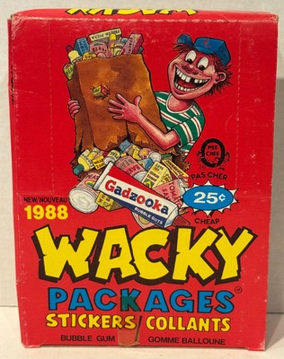 1988 Wacky Packages Stickers Series 2 Trading Card Box OPC O Pee Chee 36 CT