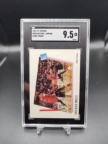 1991-92 Skybox - Michael Jordan 408 Game Frame SGC 9.5! Cool Card!