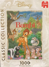 Clementoni 1000 pc. Disney: Bambi Classic Collection, Jigsaw Puzzle Rare Vintage