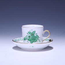 Caffettiera moka porcellana Herend con UT APPONYI verde 1727 - I scelta