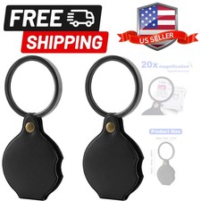20x , 2PCS Mini Folding Magnifiers, Rotating and Folding Portable HD Mini for...