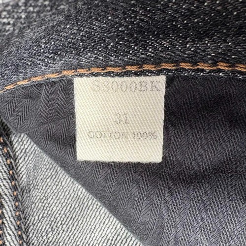 Samurai Jeans S3000BK W31 Straight Denim Jeans Indigo Black - Picture 17 of 17