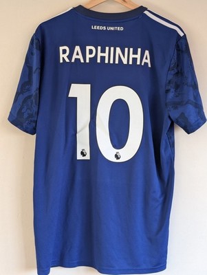 Leeds United 2021/22 Away Shirt #10 RAPHINHA Large (L) Authentic Adidas Trikot