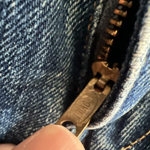 *RARO* Jeans Levi’s Big E 505 Selvedge USA anni 60 punto singolo denim invecchiato - Foto 2 di 7