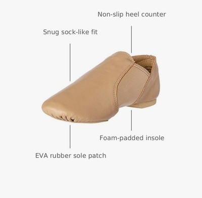 Capezio Unisex-Child E Series Ej2c Jazz Slip on Size 7 Kids
