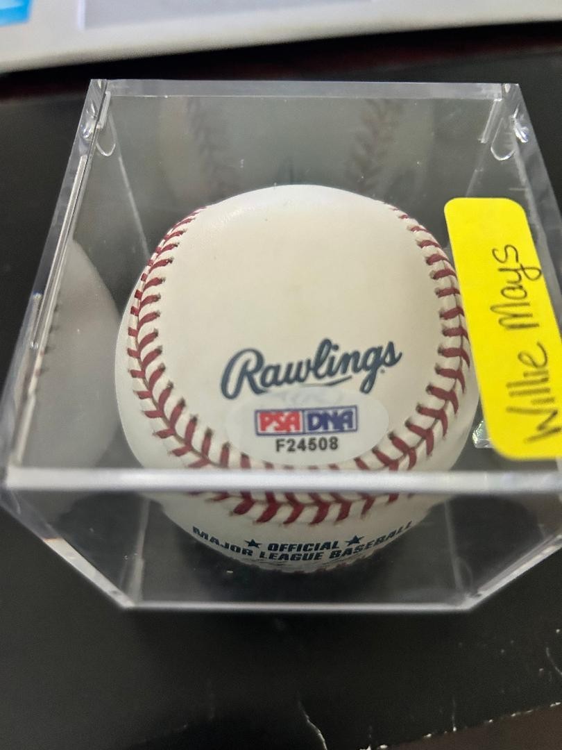 Vintage Willie Mays Baseball Rawlings National League Autograph PSA
