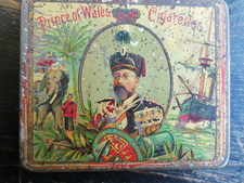 Boîte en tôle lithographiée Cigarettes Prince of Wales