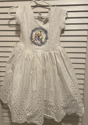 Disney Alice im Wunderland Prinzessin Kleid Kleinkind Größe 3T bestickt