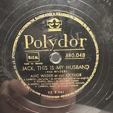 Alec Wilder Et Son Octuor –Jack, This Is My Husband / The Amorous Poltergeist VG