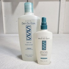 Avon Skin So Soft Original Bath Oil 16.9 Oz  Oil Spray 5 Oz