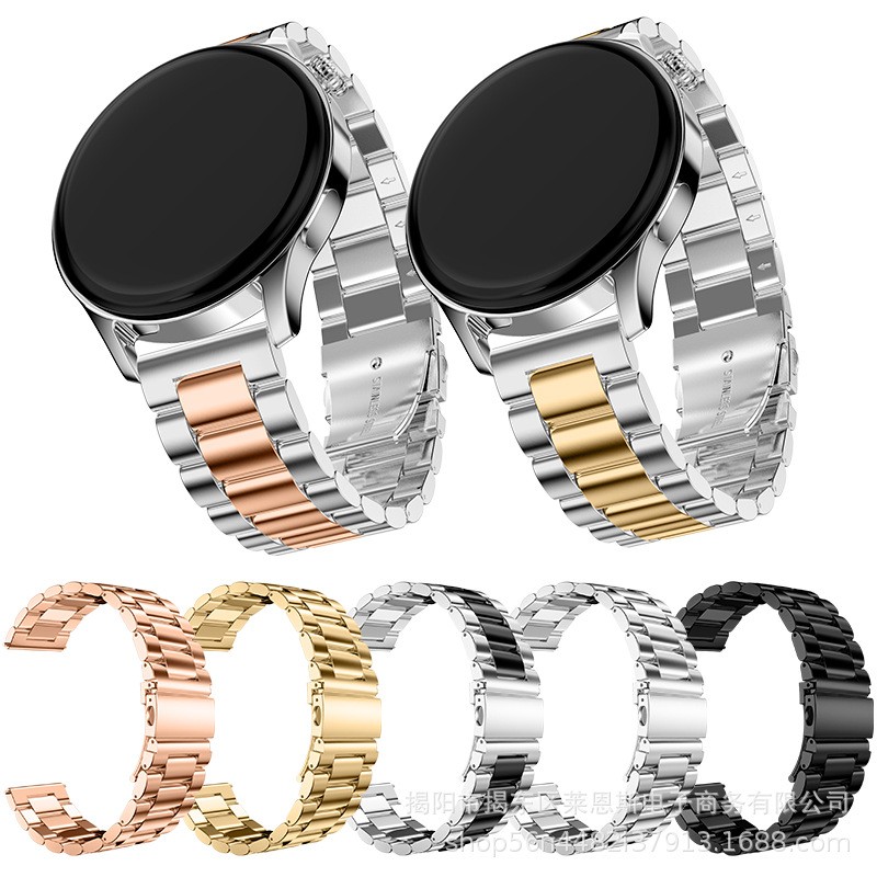 Correa de reloj de acero inoxidable sólido para hombre pulsera de metal 14 16 18 20 22 24 mm