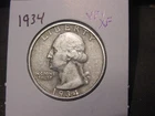 New Listing1934 WASHINGTON QUARTER VF XF BETTER DATE FREE SHIPPING