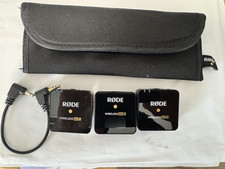 RODE Wireless GO II Dual Channel Wireless Mic System 2 TX 1 RX Tested w/ Case