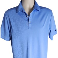Callaway Men  s M Blue Golf Polo Shirt Performance Quick-Dry Sleeve Logo