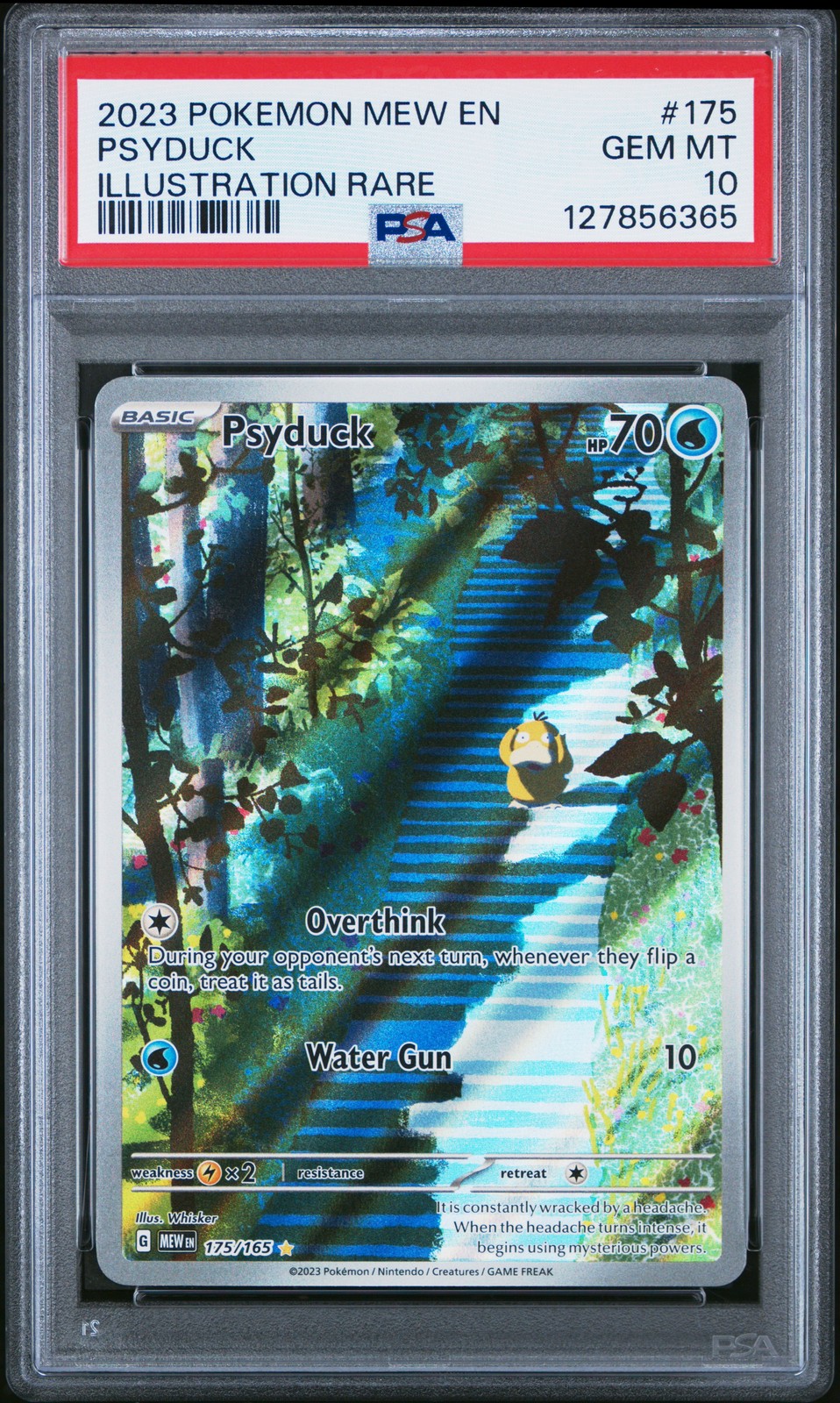 2023 POKEMON MEW EN-151 ILLUSTRATION RARE #175 PSYDUCK PSA 10